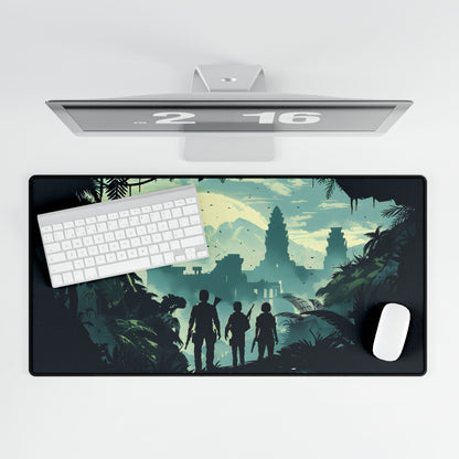 Adventurous Pair: Heroes by Side - Desk Mat