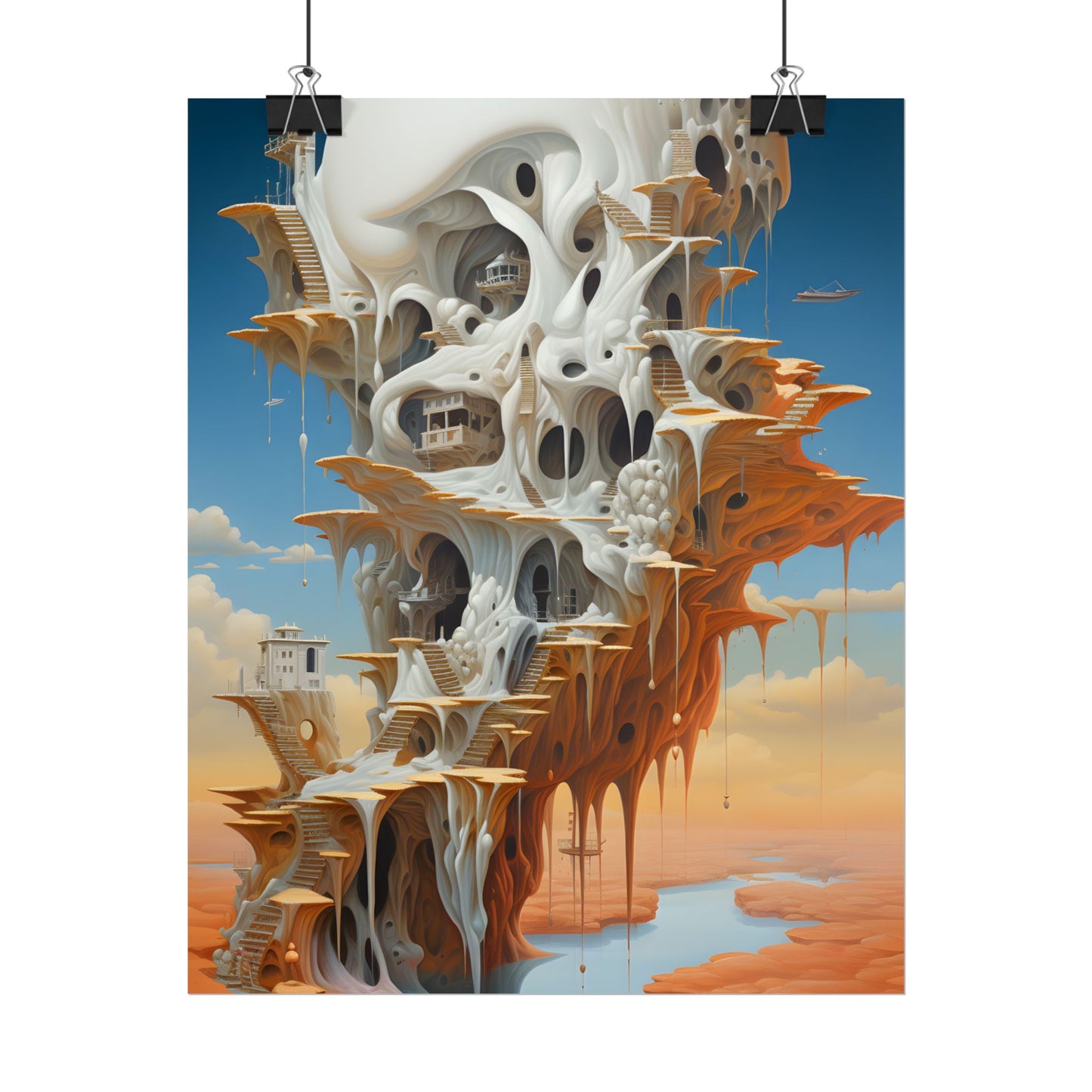Surreal Dream World: Psychedelic Dreamscape Art - Poster