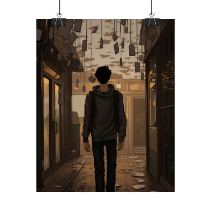 Candid Moment: A Person's Story in an Indoor Setting - Poster