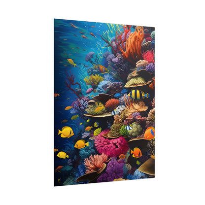 Underwater Paradise: A Sanctuary of Vibrant Marine Life - Artwork - Poster