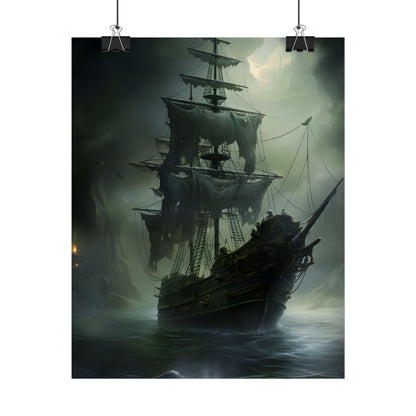 Pirate Ghost Ship: Sailing Through the Ocean - Poster