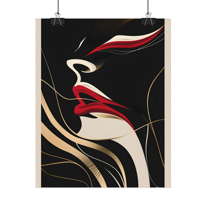 Elegant Art Nouveau Peacock: Timeless Vintage Beauty - Poster