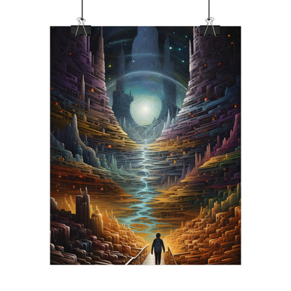 Space Explorer Journey: Astronaut in Cosmic Adventure - Poster
