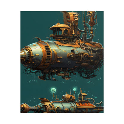 Steampunk Undersea Adventure: Captain Nemos' Submarine Odyssey - Poster