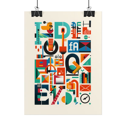 Colorful Infographic: Statistics Explained with Letter L - Poster