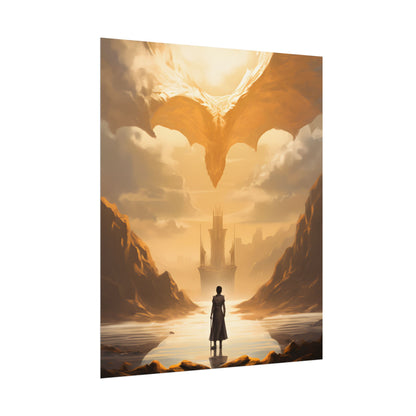 Green Handheld: Close-Up Artwork with Glossy Details - Poster