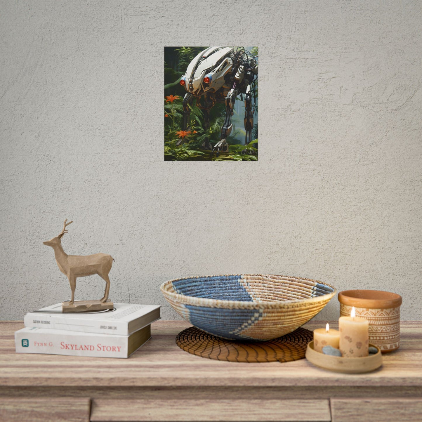Robotic Wildlife Sanctuary: Harmony in Nature - Poster