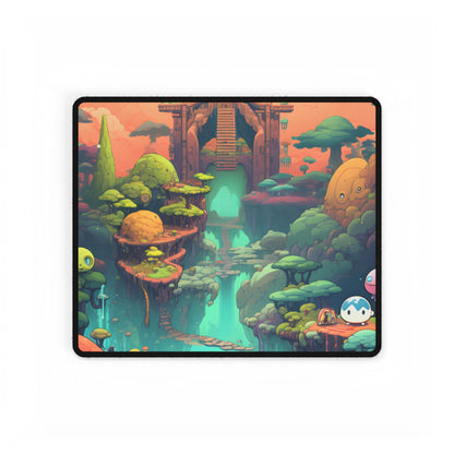 Gamified Pixel Pets: Colorful Cyber Companions - Desk Mat