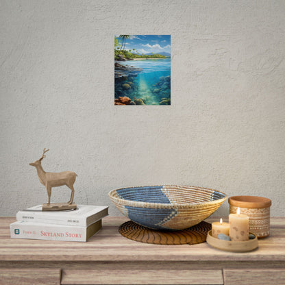 Tranquil Tropical Paradise: Relaxed Island Getaway Art - Poster