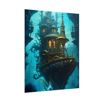 Steampunk Dive: Explore Captain Nemos Nautilu - Poster