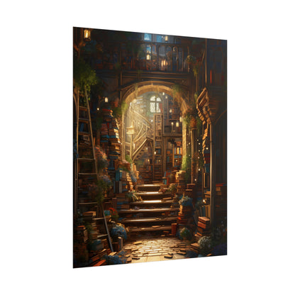 Magical Bookshop: Cozy Artwork of a Charming Bookshop - Poster