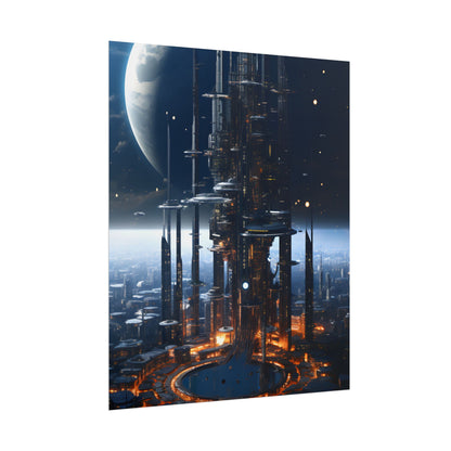 Massive Space Station: Industrial Orbit Artwork - Poster