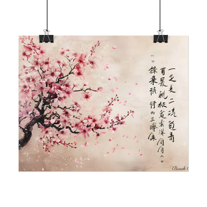 Elegant Cherry Blossom: Japanese Art Photography - Poster