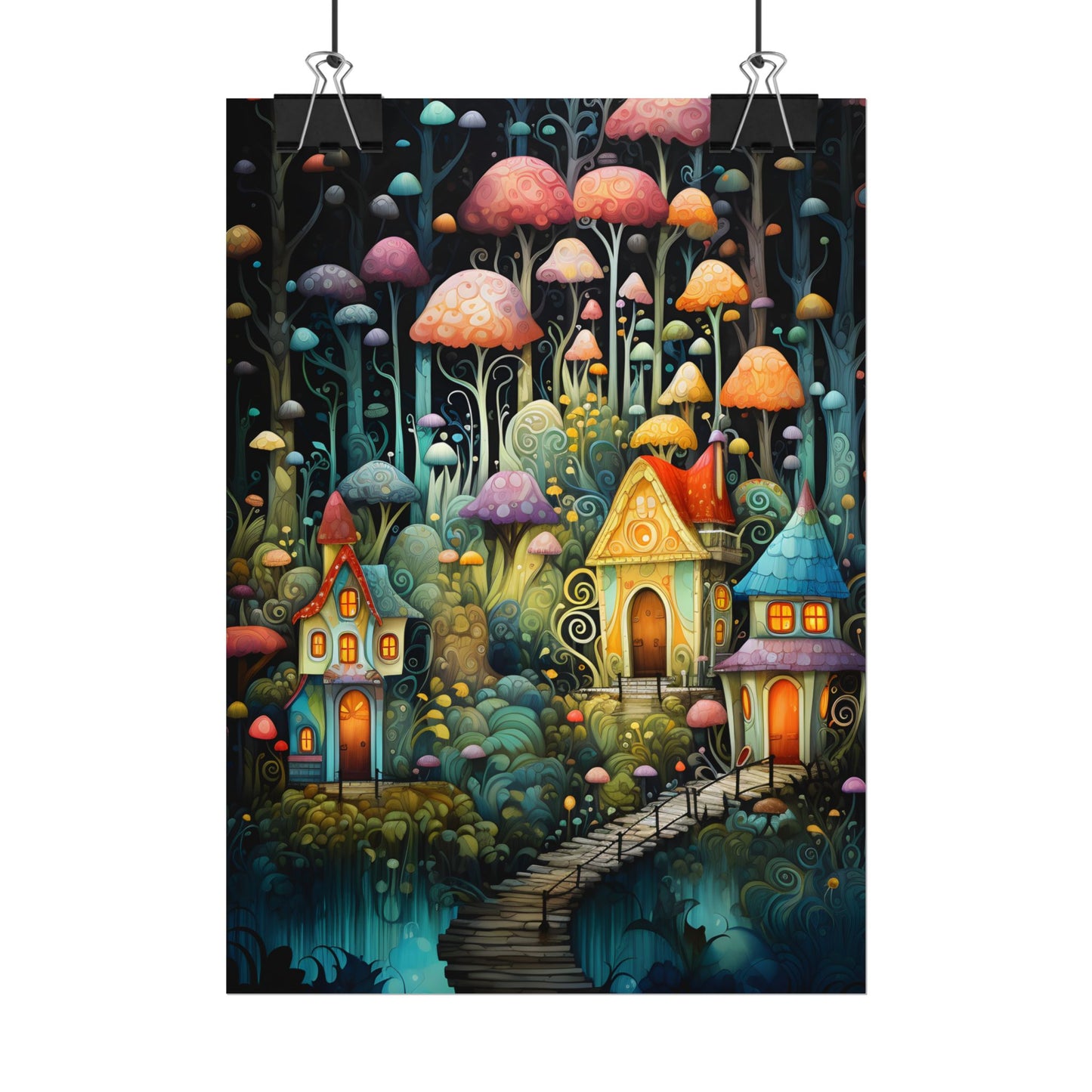 Enchanted Forest Fairies: A Classic Whimsical Artwork - Poster