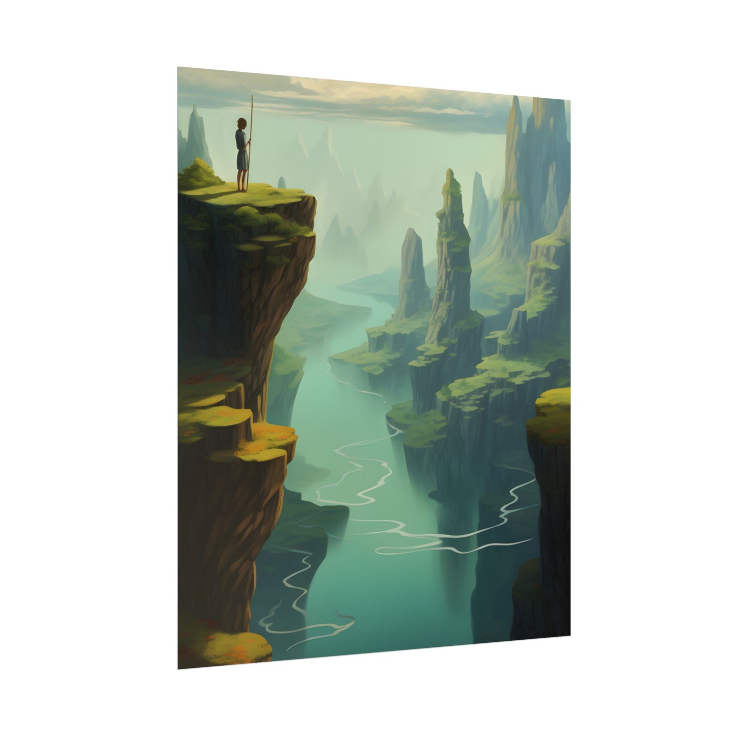 Outdoor Landscape: Desert Rock Formation Digital Art - Poster