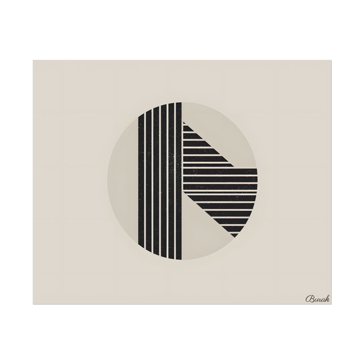 Modern Minimalist Poster: Bold Typography and Geometric Forms - Poster