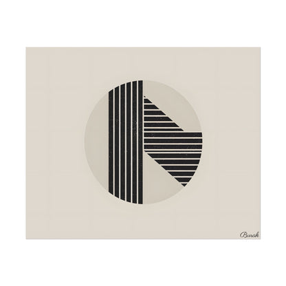 Modern Minimalist Poster: Bold Typography and Geometric Forms - Poster