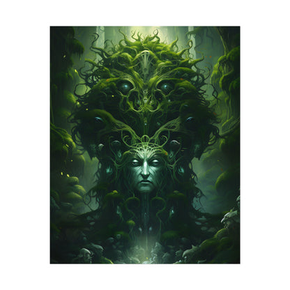 Mystical Forest Guardians: Ancient Tree Spirits Ethereal Artwork - Poster