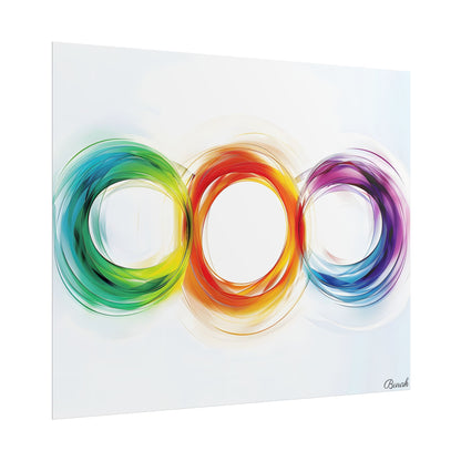 Colorful Swirls: Graphic Art Design - Poster