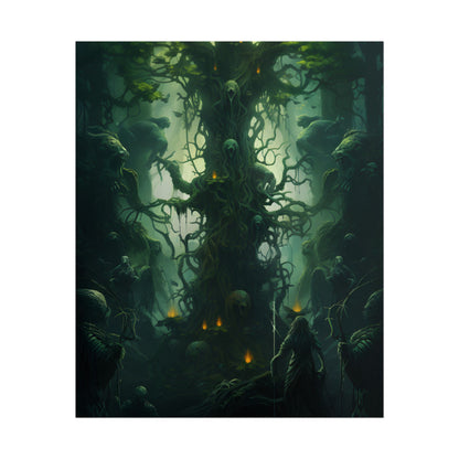 Mystical Forest Guardians: Ancient Tree Spirits Unite - Poster