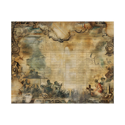 Vintage Biblical Scene: Medieval Art Poster - Poster