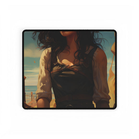 Casual Outdoor Moment: Person in Natural Setting - Desk Mat