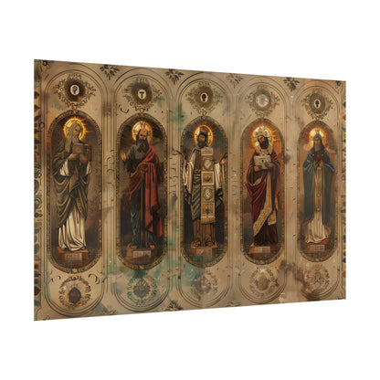 Vintage Biblical Art: Traditional Wisdom Poster - Poster
