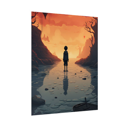 Outdoor Encounter: Two Friends in Nature - Artwork - Poster