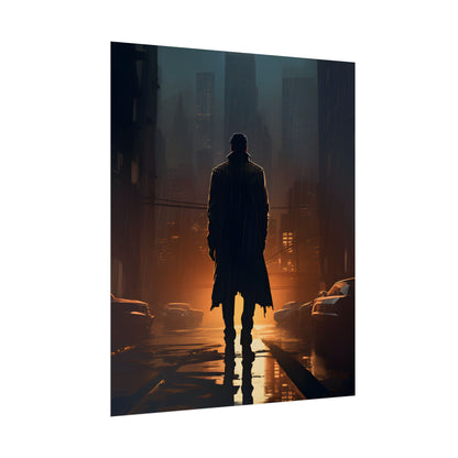 Urban Fantasy Detective: Serious Investigator Artwork - Poster