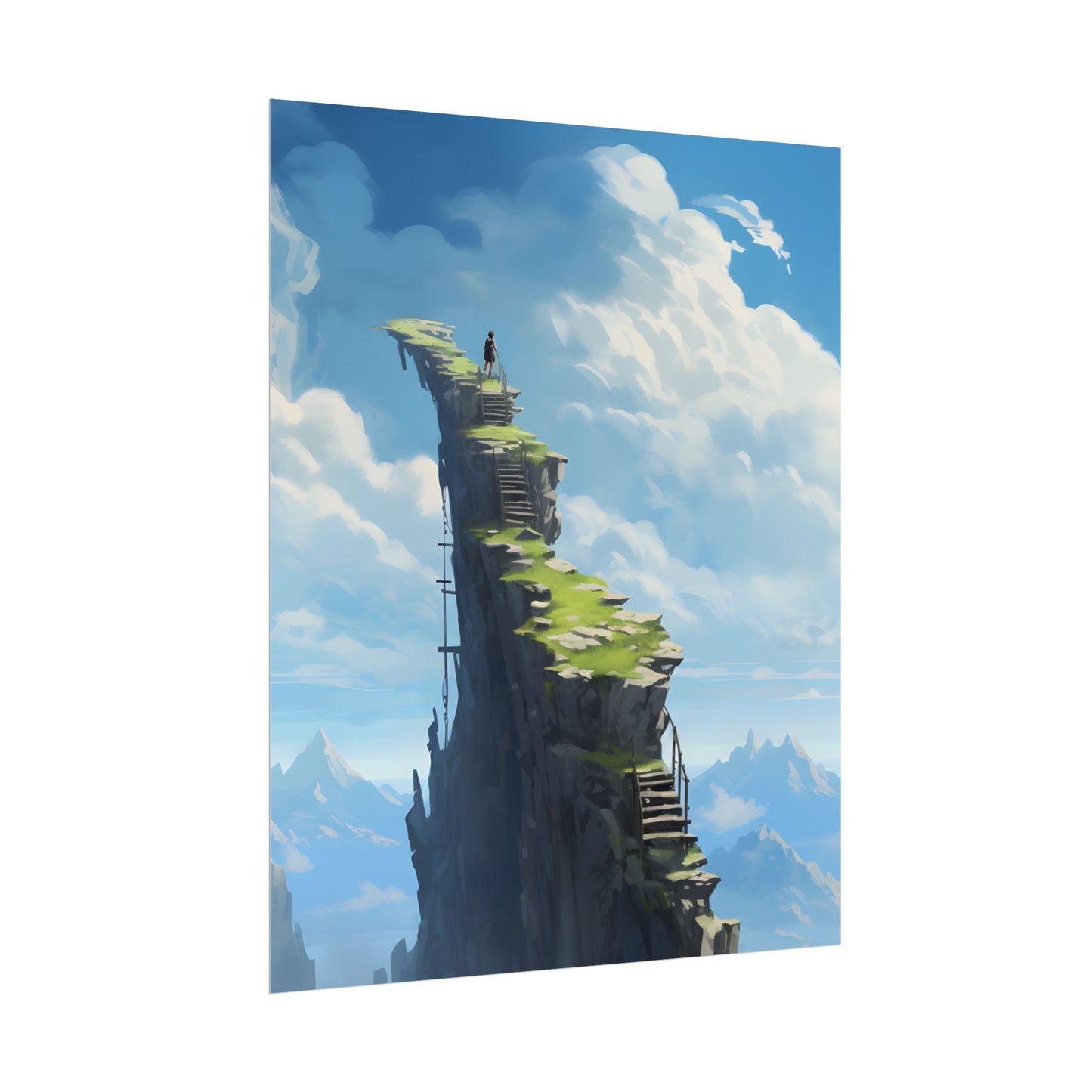 Beautiful Outdoor Moment: A Serene Person in Nature - Poster