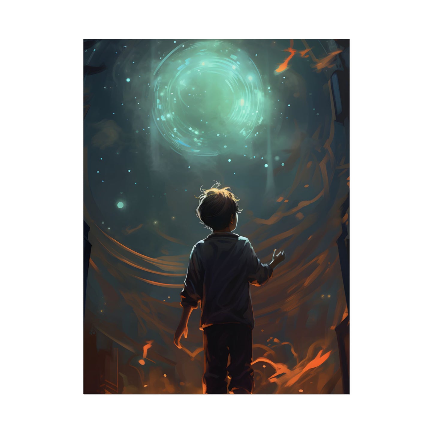 Mobile Life: A Moment in Time - Digital Art - Poster