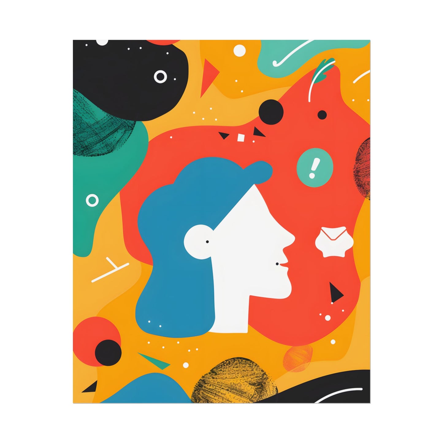 Vibrant Growth Mindset: Colorful Motivation Art - Poster