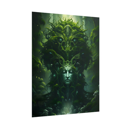 Mystical Forest Guardians: Ancient Tree Spirits Ethereal Artwork - Poster
