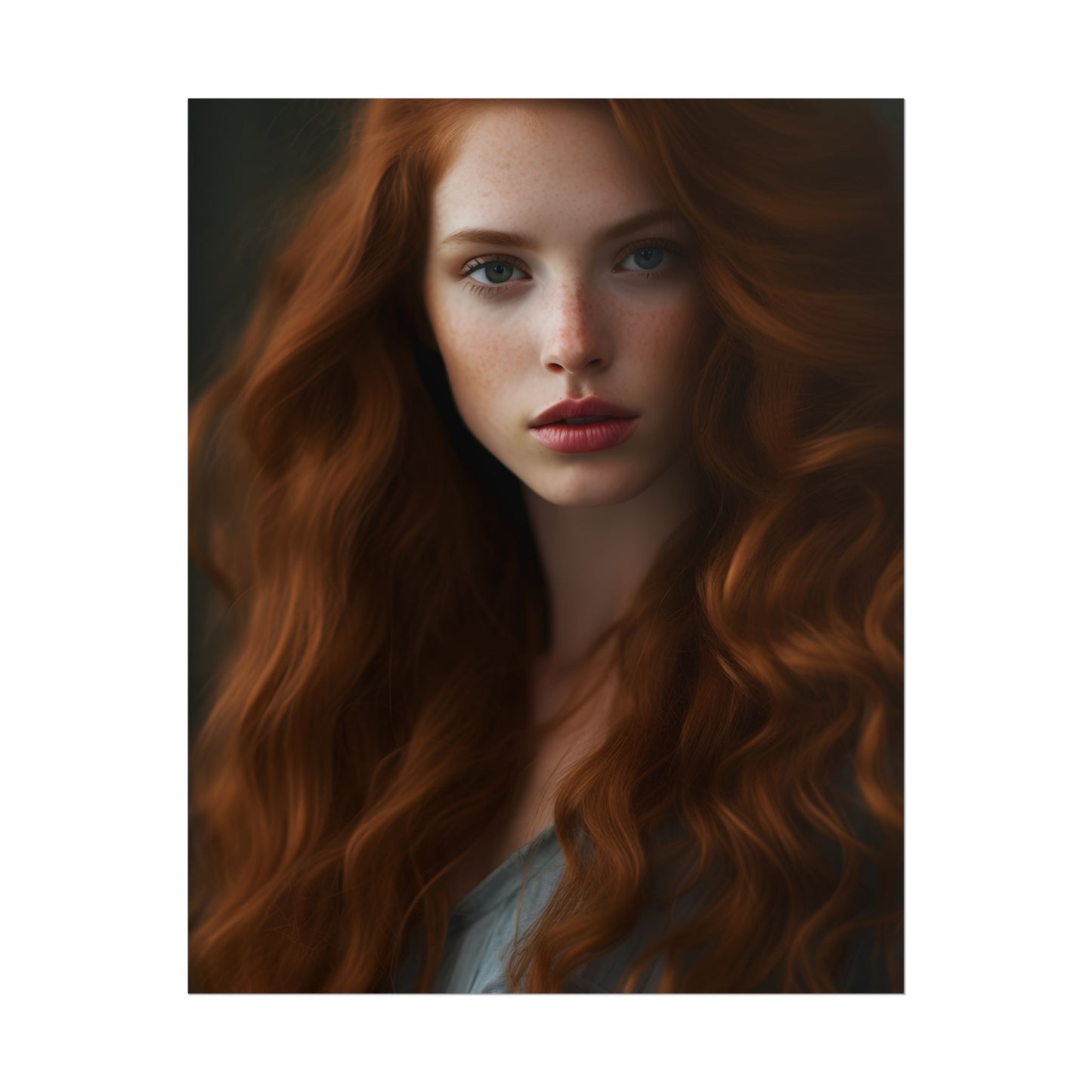 Redheaded Woman: Natural Beauty - Poster