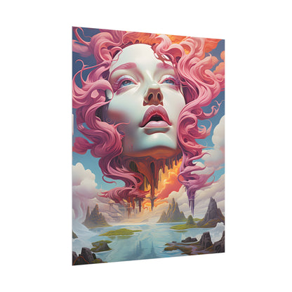 Dreamlike Vortex: Abstract Surreal Scene Art - Poster