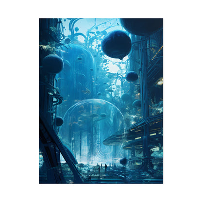 Underwater City of the Future: Sustainable Living in Harmony with Nature - Poster