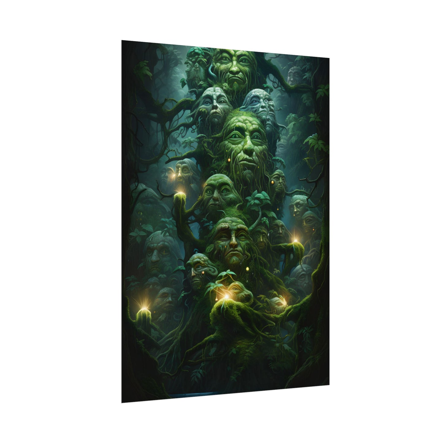 Mystical Ancient Forest Guardians: Natural Artwork - Poster