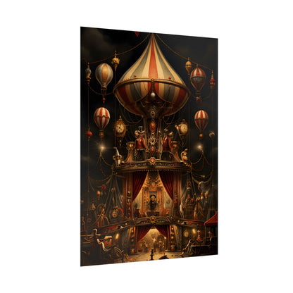 Whimsical Clockwork Circus: A Fantastical Artwork - Poster