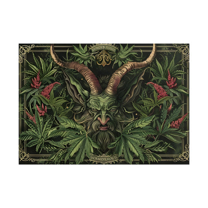 Victorian Devil: Dark Ominous Illustration - Poster