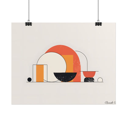 Minimalist Digital Product Design: Bold Block Artwork - Poster