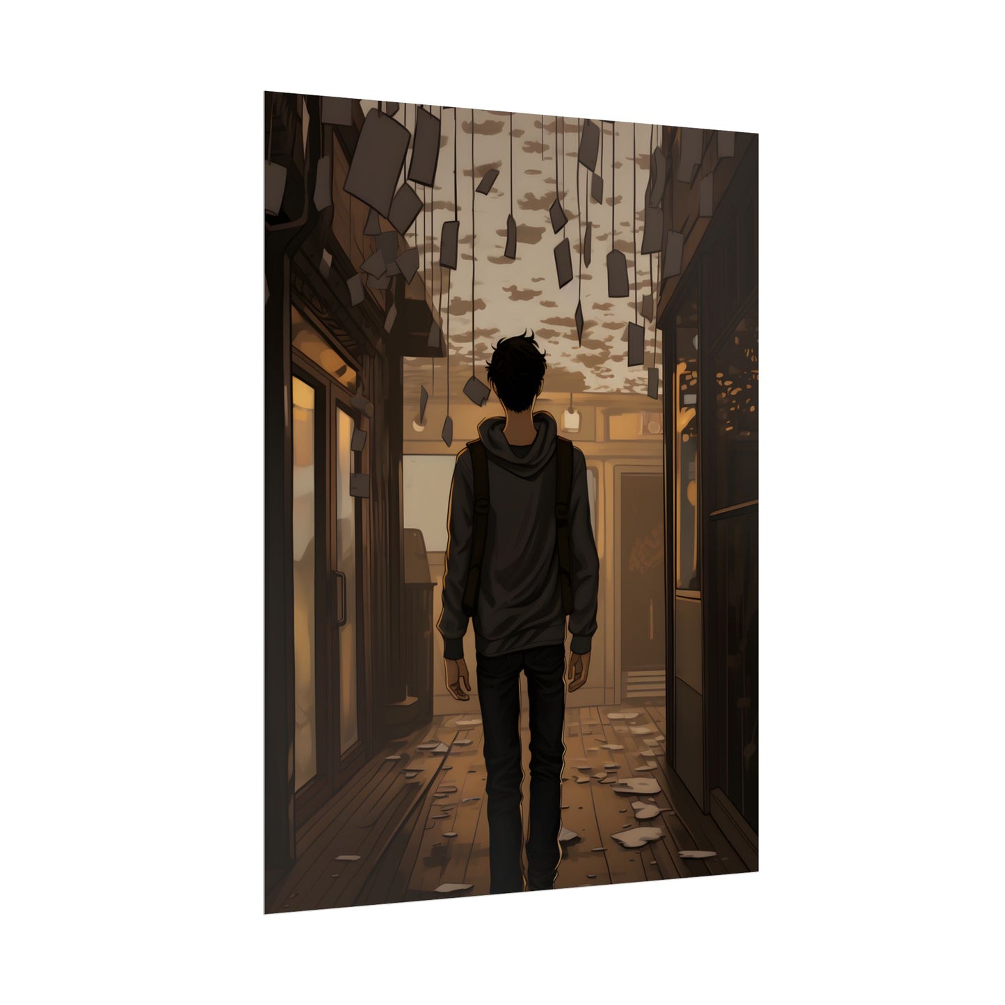Candid Moment: A Person's Story in an Indoor Setting - Poster