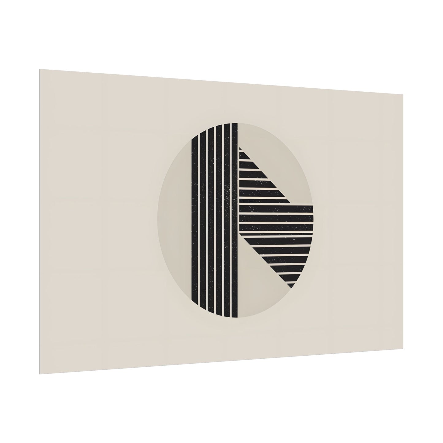 Modern Minimalist Poster: Bold Typography and Geometric Forms - Poster