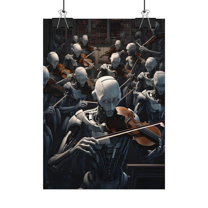 Sentient Robot Symphony: A Robot Orchestra - Poster
