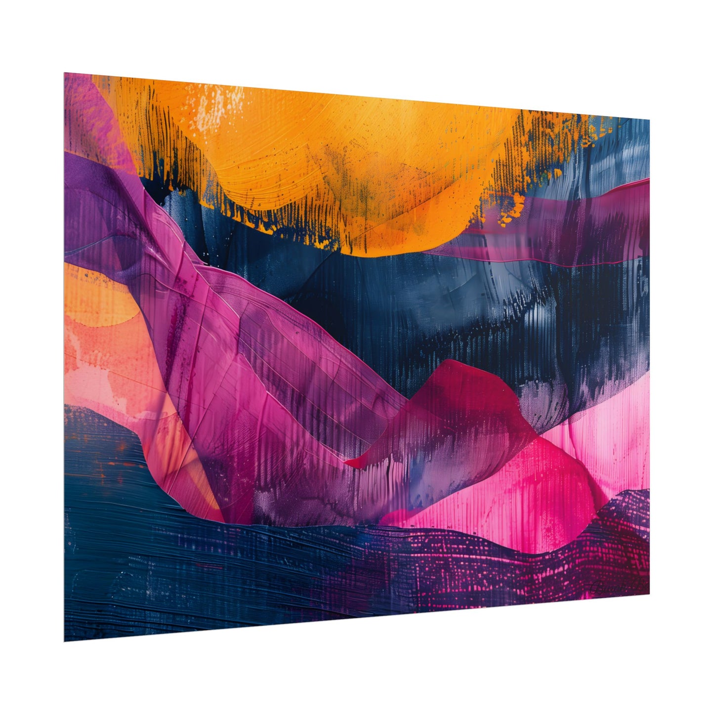 Vibrant Abstract Art: Organic Patterns in Modern Colors - Poster