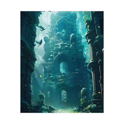 Lost Underwater Civilization: Ancient Artifacts in Mysterious Depths - Poster