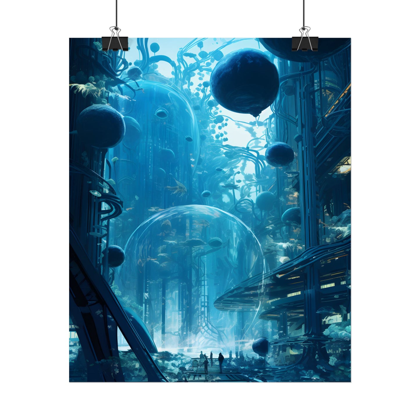 Underwater City of the Future: Sustainable Living in Harmony with Nature - Poster