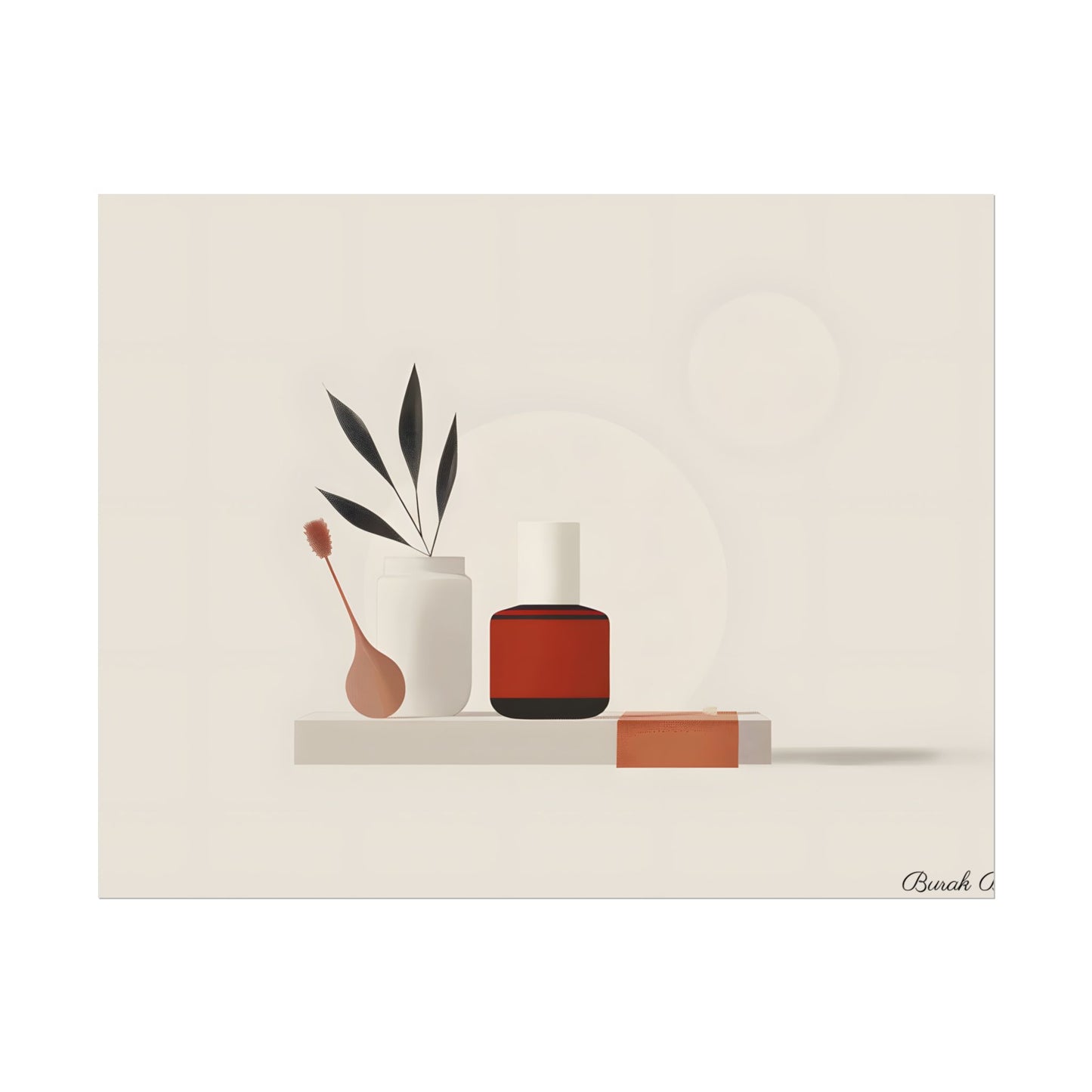 Minimalist Electronic Device: Bold Modern Art Illustration - Poster