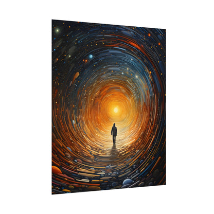 Space-Time Explorer: Intergalactic Adventure Digital Art - Poster