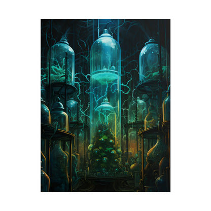 Molecular Secrets: Laboratory Artwork Showcase - Poster
