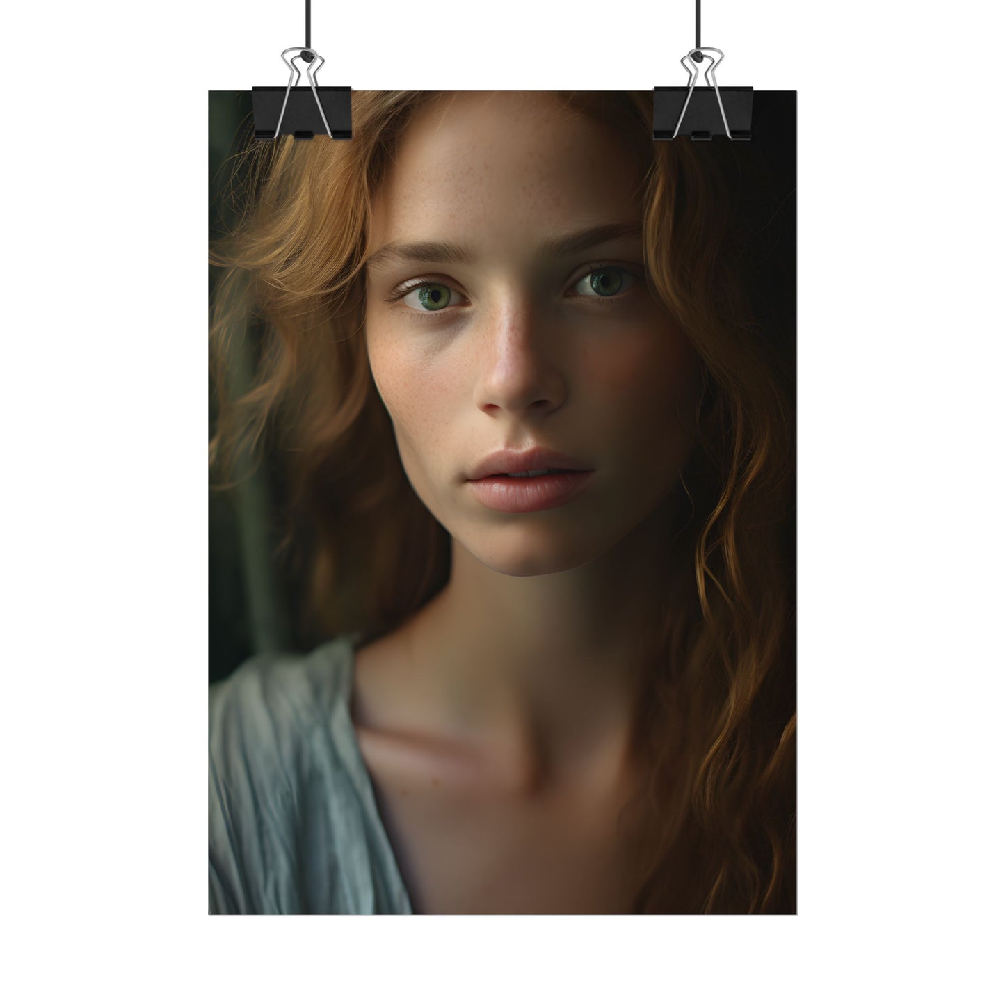 Close-Up Joy: Light Blue Eyes - Poster